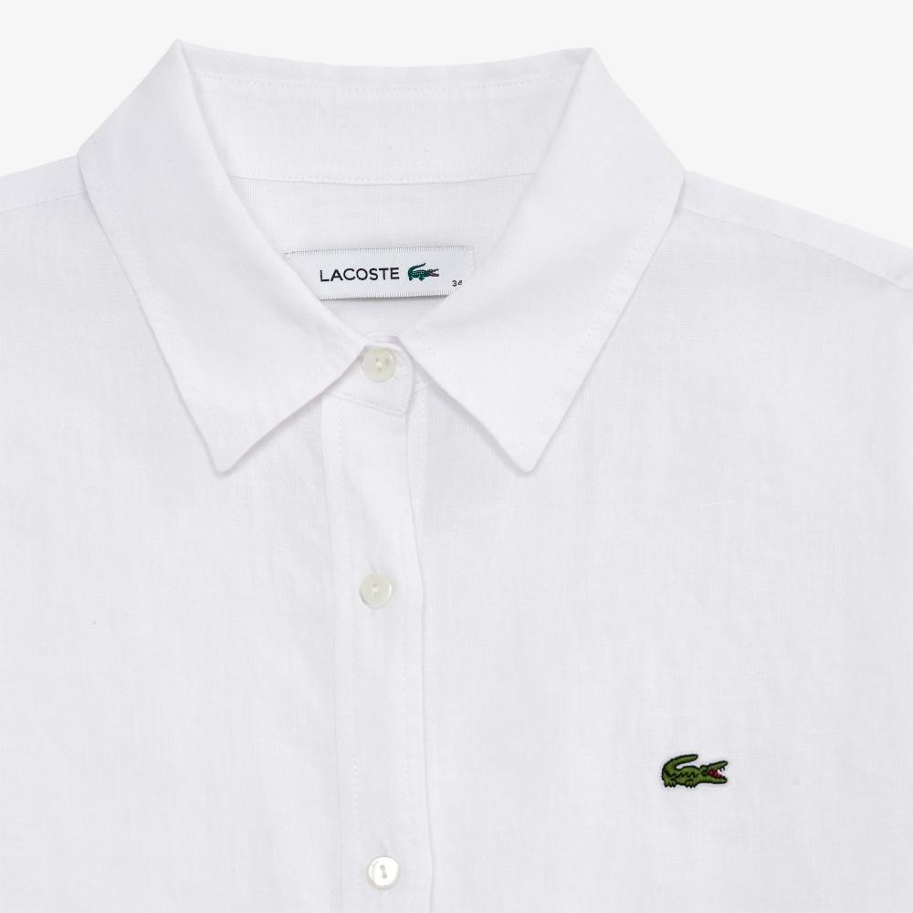 [lacoste] Women's Regular Fit Linen Shirt CF005E-56G001