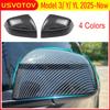 USVOTOV Rearview Side Mirror Guard Cover for Tesla Model 3 Y YL Accessories 2026 2025 Anti-Scratch Protector A Sportier Trim Cap