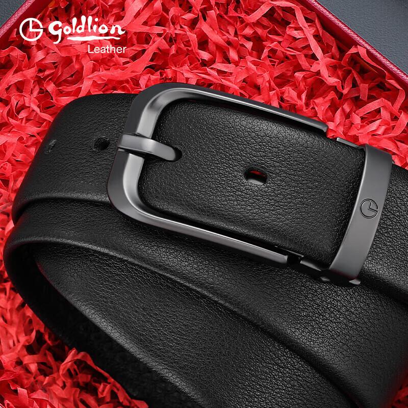 Goldlion Men s Leather Pin Buckle Belt 125CM & Over