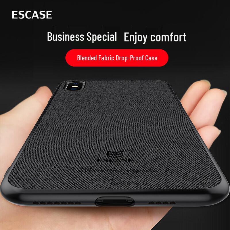 

ESCASE Чехол для iPhone из смесовой ткани с защитой от падений iPhone XS Max (6.5-inch)