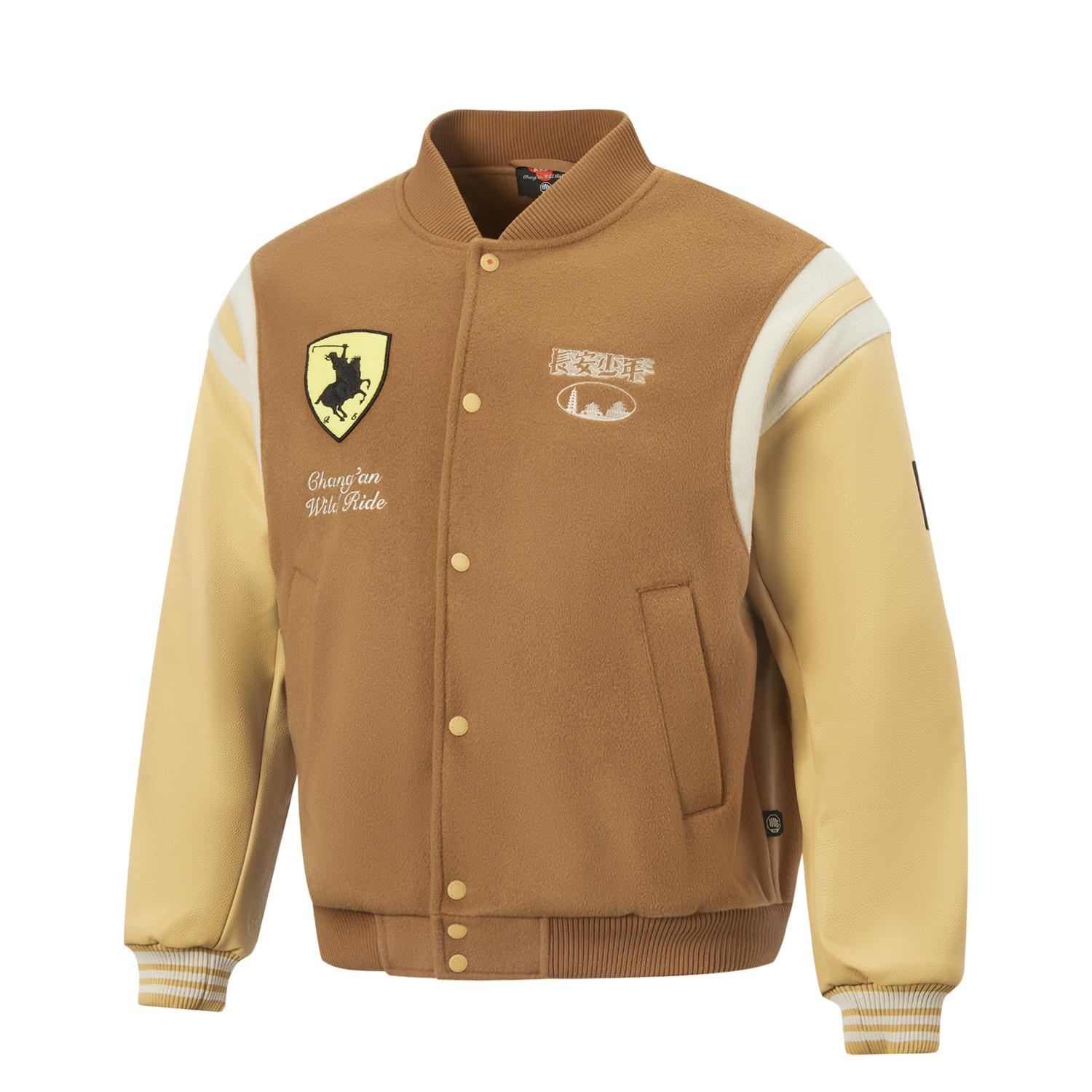 

Li-Ning Куртка мужская хлопковая свободного кроя с надписью Anti-Five Series на спине, с полоской, однобортная, мягкая, дышащая, универсальная, AJMV345-1 XL