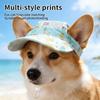 Cats Sun Protective Hat With Adjustable Strap And Ear Holes Dog Visors Baseball Cap For Small Medium Large Pet
