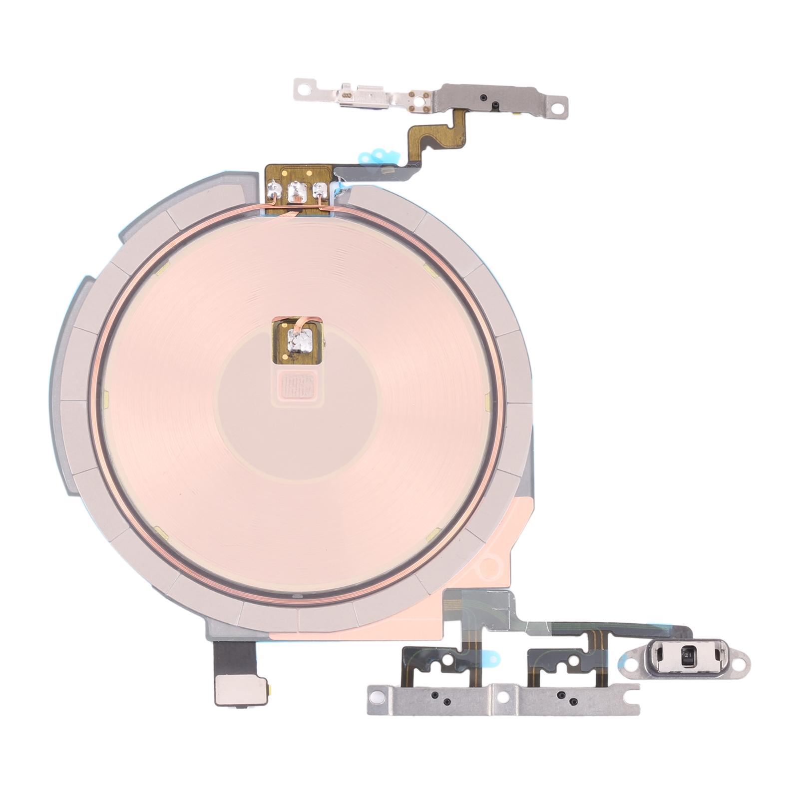 

For iPhone 13 mini 5.4 inch Wireless Charging+Power On/Off and Volume Buttons Flex Cable Cellphone Repair Part (without Logo) Type A