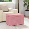 Pink Stool 61 x 41 x 40 cm Velvet and Engineered Wood