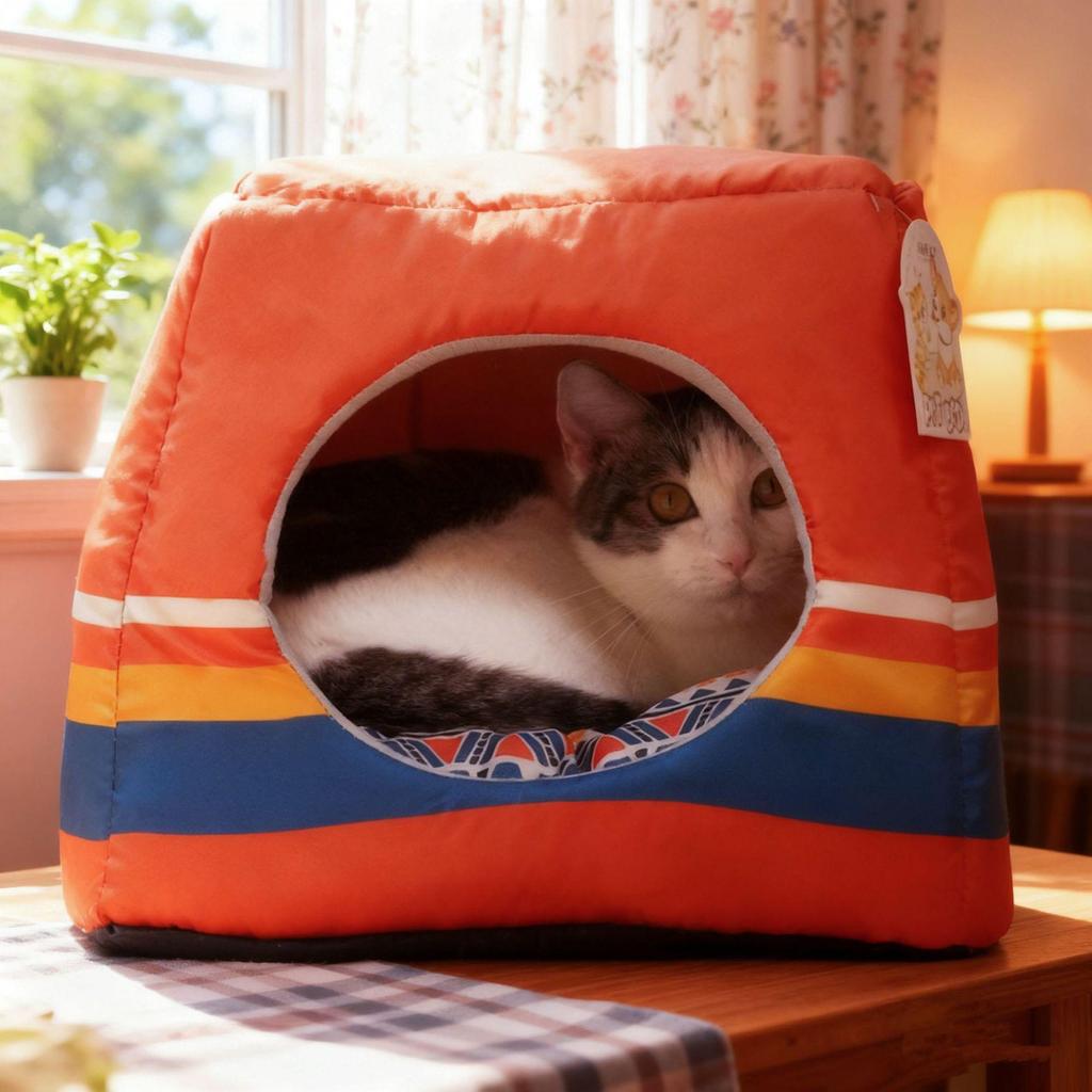 Cozy Foldable All-Season Cat & Dog Bed House