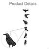 Halloween Crow Hanging Decor Easy to Install Centerpiece Gift Lightweight Portable