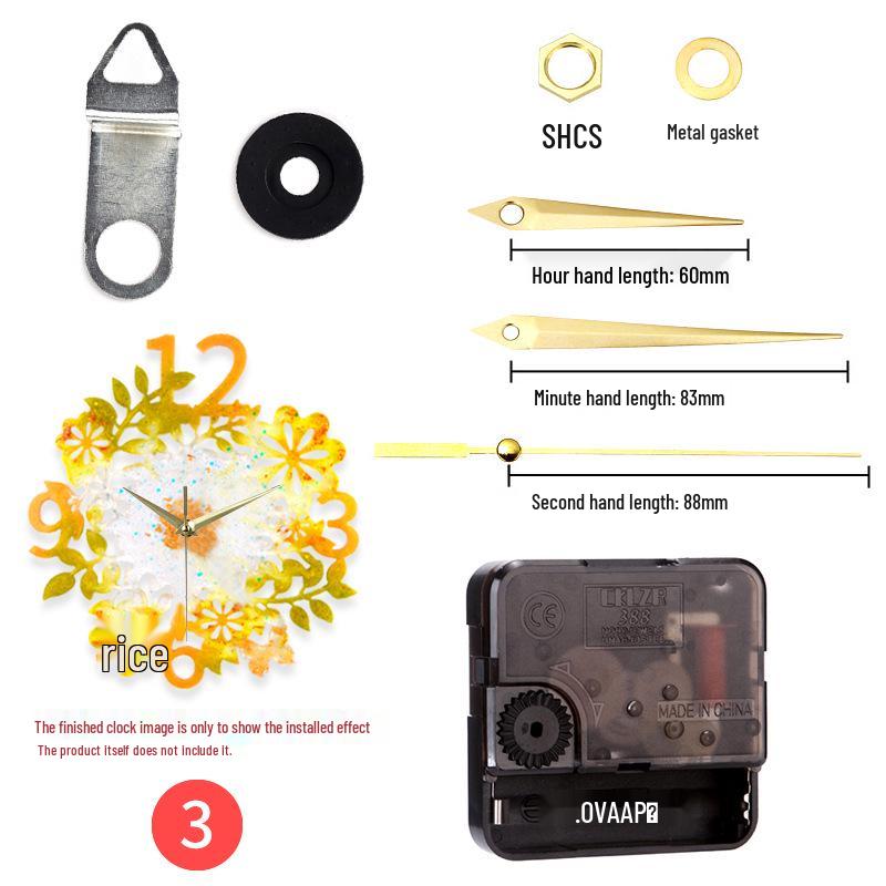 DIY Kulaté hodiny Silikonová forma s římskými číslicemi