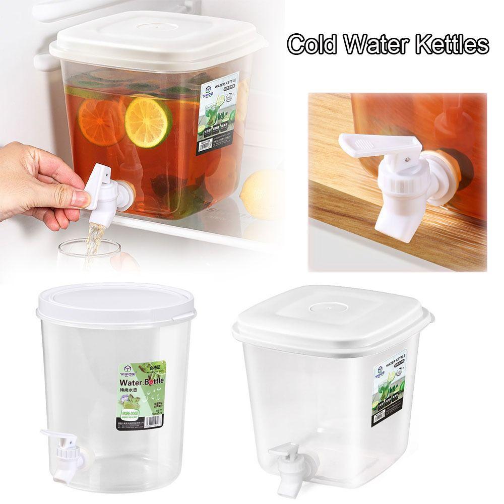Gifts Faucet Household Juice Kettle with Lid Juice Jug Kitchen Storage Bucket Lemonade Stand Drink Dispenser