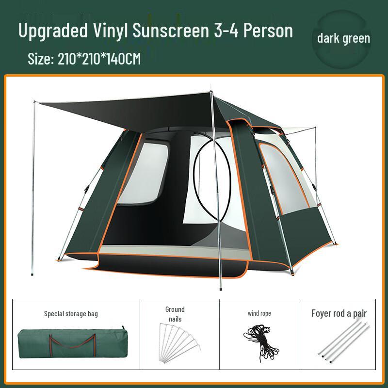 OLOMM Automatic 3-4 Person Camping Tent