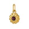CARLIDANA Stainless Steel Birthstone Flower Pendant Colorful High Quality DIY Earrings Necklace Bracelet Charms Jewelry Making