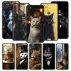 Fashion Kitten Smoking Pattern Phone Case Cover for Google Pixel 10 9 8 7 6 9A 8A 7A 6A Pro Shockproof Soft TPU 10 Pro XL Shell