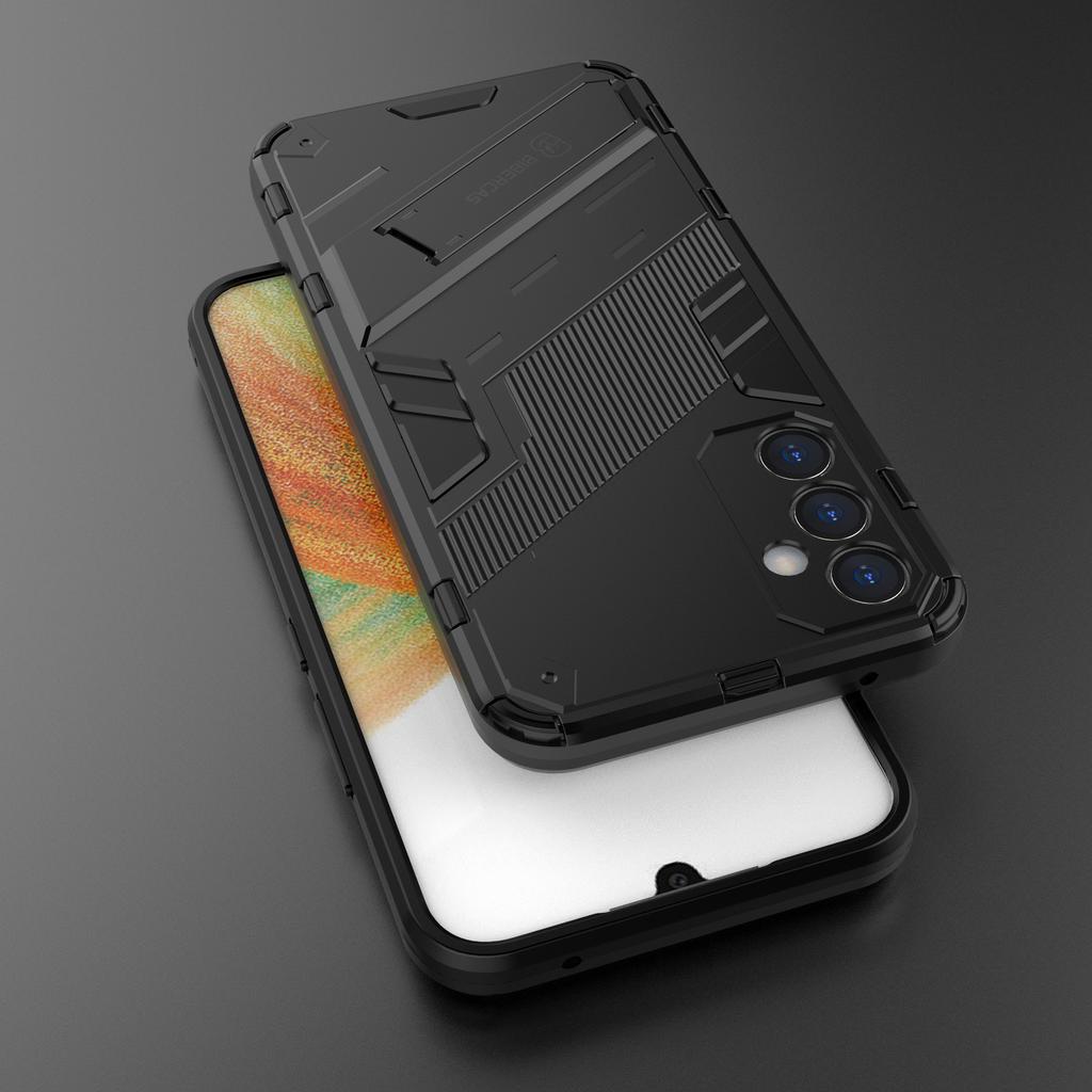 For Samsung Galaxy A34 5G Phone Case,Kickstand Dual-Layer Design Soft TPU Hard PC Phone Back Cover