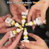 Keycap Keychain Luminous Sounding Stress Relief USB Clicky Creative Fidget Toy Portable Electronic Pendant For Adult