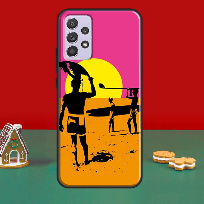 

Surf Surfing Cover For Samsung A32 A12 A22 A52 A72 A21S A20e A03S A40 A50 A70 A31 A51 A71 A52S Case Samsung A72