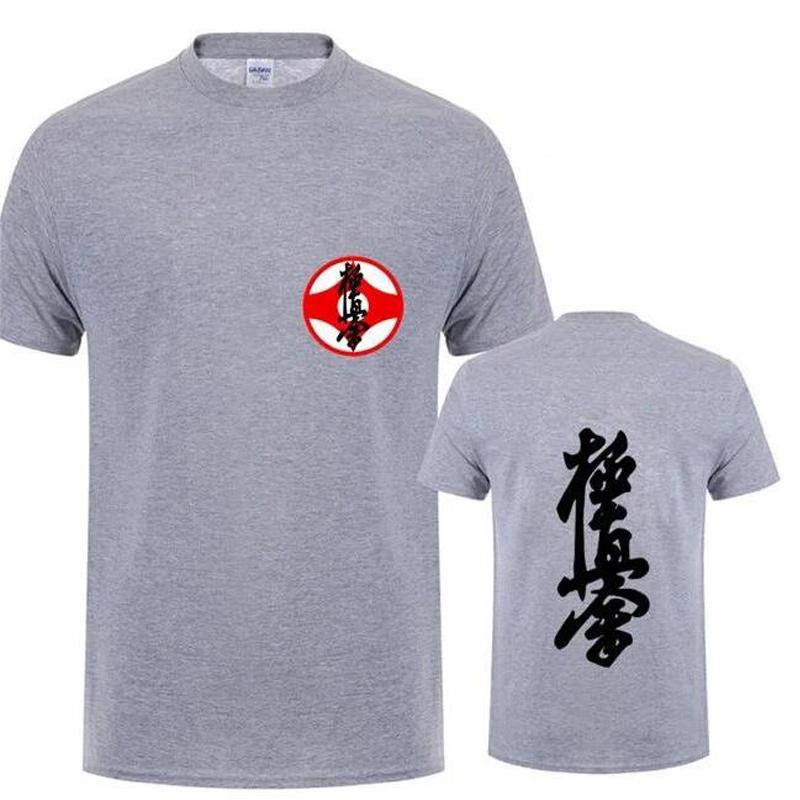 Masutatsu Oyama Karate Casual Clothes Kyokushin Karate T Shirt men Kyokushin logo Karate Kids T-Shirt Japan Kanji Symbol Apparel