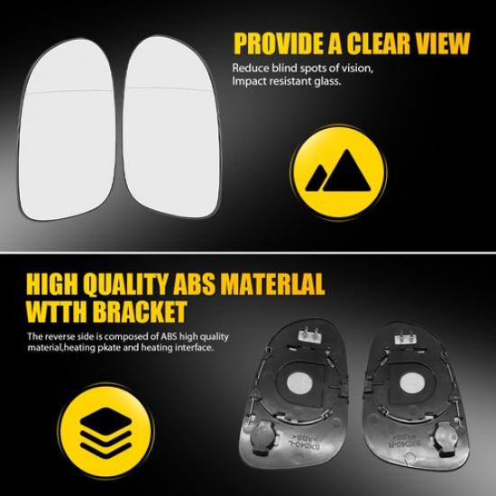 Left Right Mirror Glass Power Heated For Mercedes-Benz SLK230 CLK55 SLK320 SL600