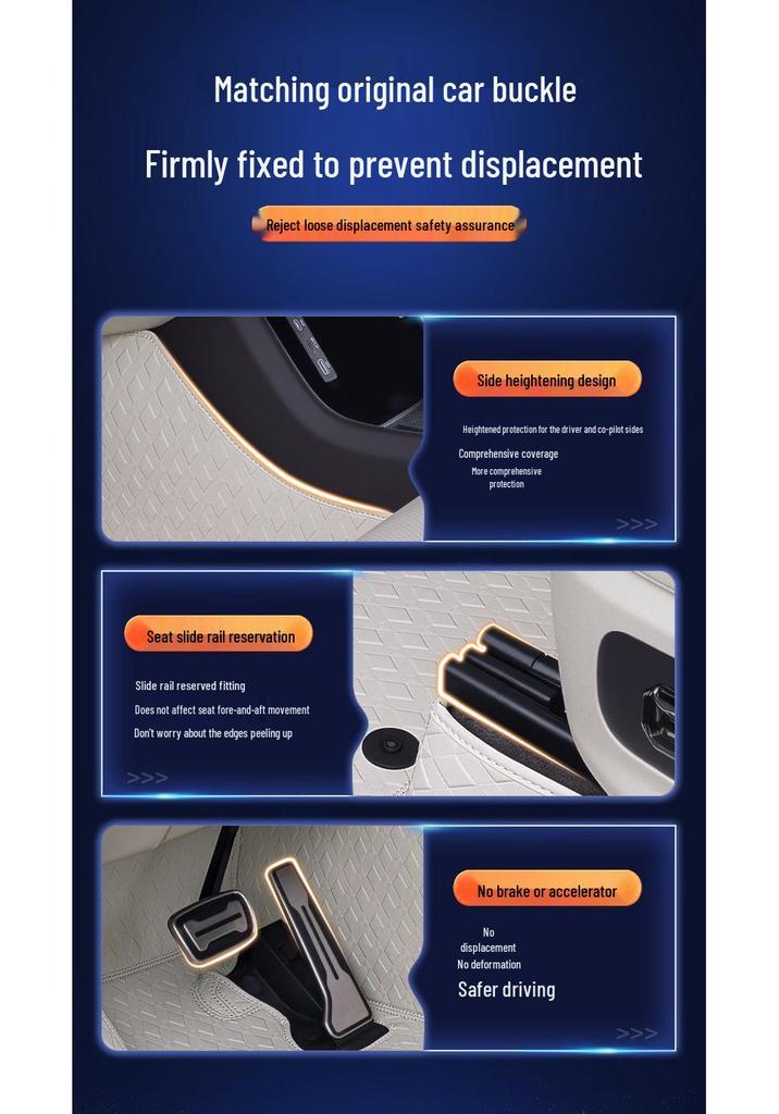 Compatible Wuling Xingguang L Floor Mats - Fully Enclosed, Custom Interior Carpets for 26 Models.