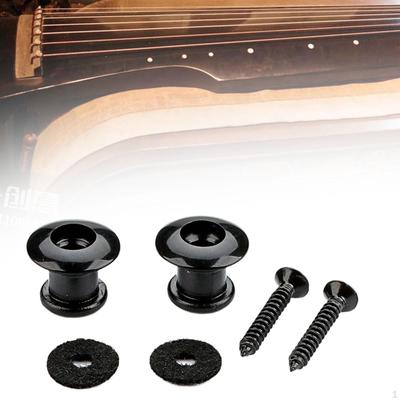 2 Pieces Guitar Strap Locks Button Tail Pin Professional Endpin for Electric Repairing