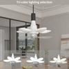 Multifunctional Wireless Ceiling Fan Light For Home Indoor Bedroom Living Room Use, Remote Controlled E27/E26/B2 Socket