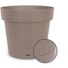 Pot de fleurs avec réserve rond - GARDEN ID - Glamour - Ø 50 - 47 L - H 43 cm - Taupe