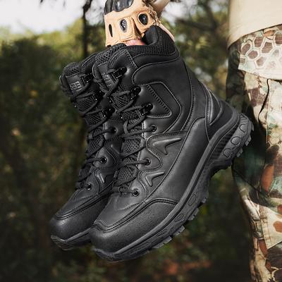 Cizme Negre pentru Bărbați Pantofi de Drumeție Impermeabili Trekking Combat Glezner Tactic de Lucru Pantofi de Siguranță Mărimi Mari
