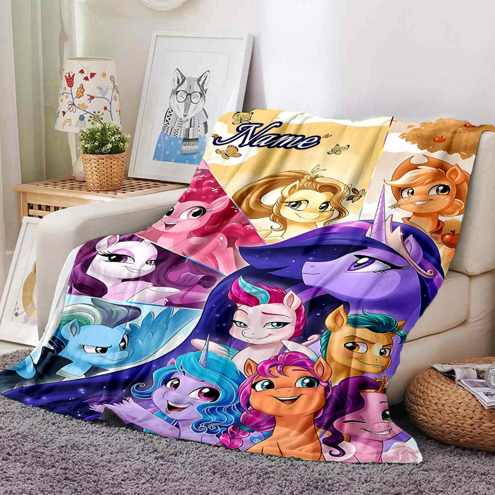 Custom Name Rainbow Dash Party Party Blanket For Couch Bed Plush Cozy Fuzzy Blanket Super Soft Warm Blankets For Fall And Winter 0916116