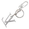 Louis Vuitton Portocre Key Ring M01192 LV Initials Silver Metallic Unisex Used