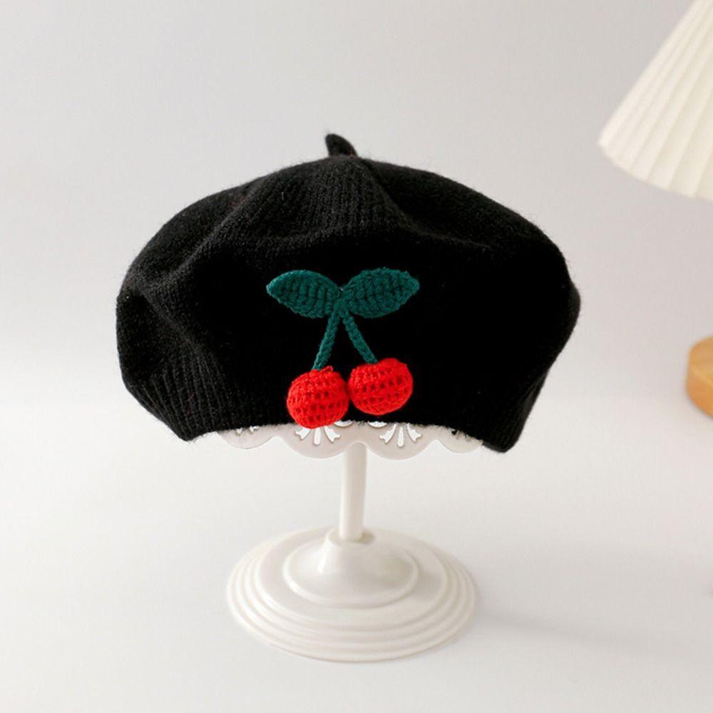 Kawaii Knit Beanie Cap Artist Toddler Princess Painter Cap  for Little Boys Girls