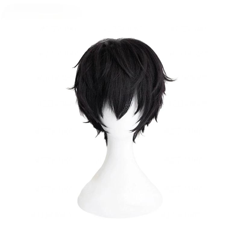 Izutsumi Wig Anime Delicious in Dungeon Cosplay Synthetic Wig Women 32cm Black Short Hair Izutsumi Cosplay Wigs