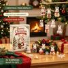 Christmas Tree Decor 24 Days Advent Calendar 2026, 2D Acrylic Reading Cats/Dogs/Forest Animals Ornament Countdown Calendar, Cute Pet Pendants for Xmas