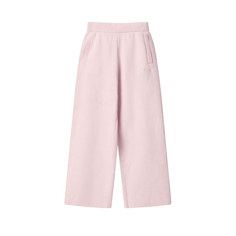 

Fila Оригинальная Модная Личность Трендовая Элегантная Универсальная Теплая Вязаная Повседневная Брюки Женские низы Розовый F51W549605FPK M
