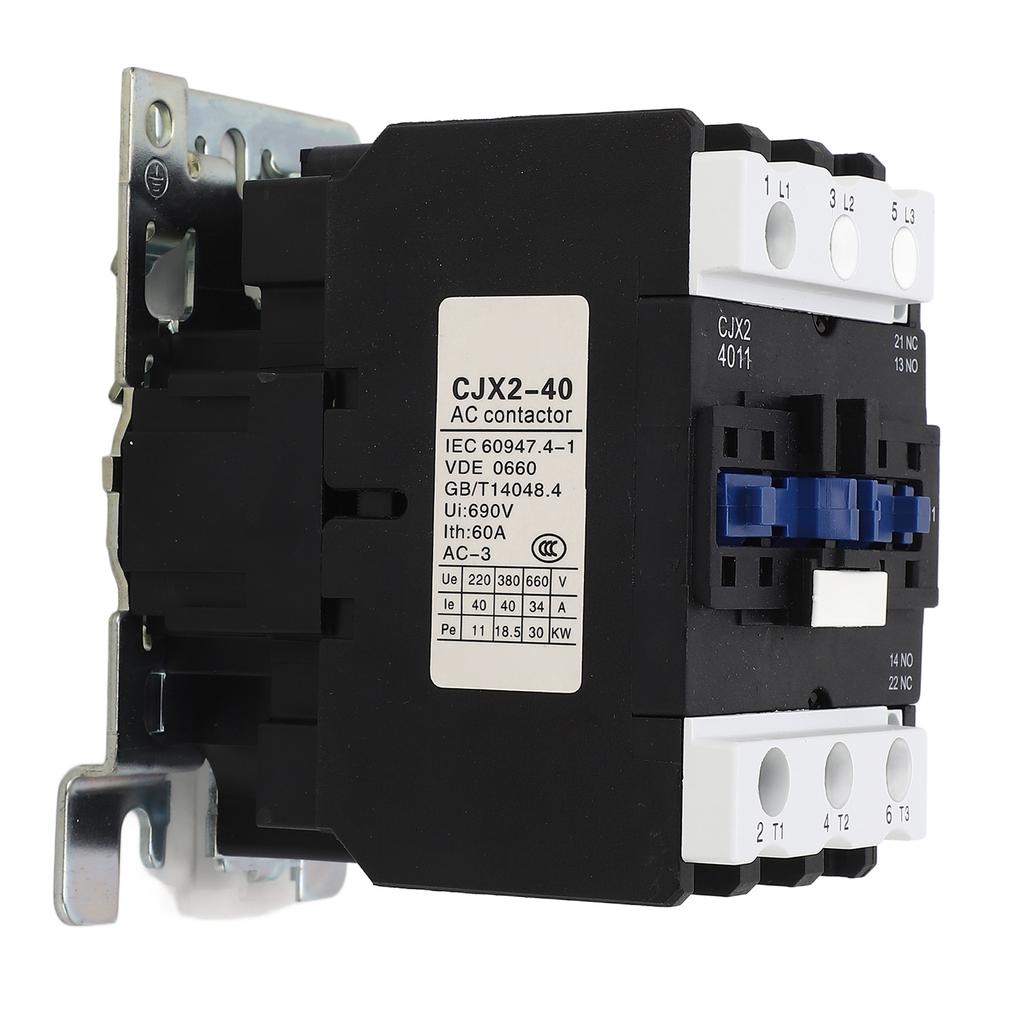AC Schütz 220V 3P 1Ö 1S Hilfskontakte 3S Hauptschienenmontage Silberkontakte Niederspannungs-Motorsteuerung 40A