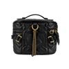Gucci Gg Marmont Gold Label Logo Quilted Leather Makeup Bag Tote Bag Backpack Shoulder Bag Women'S Black