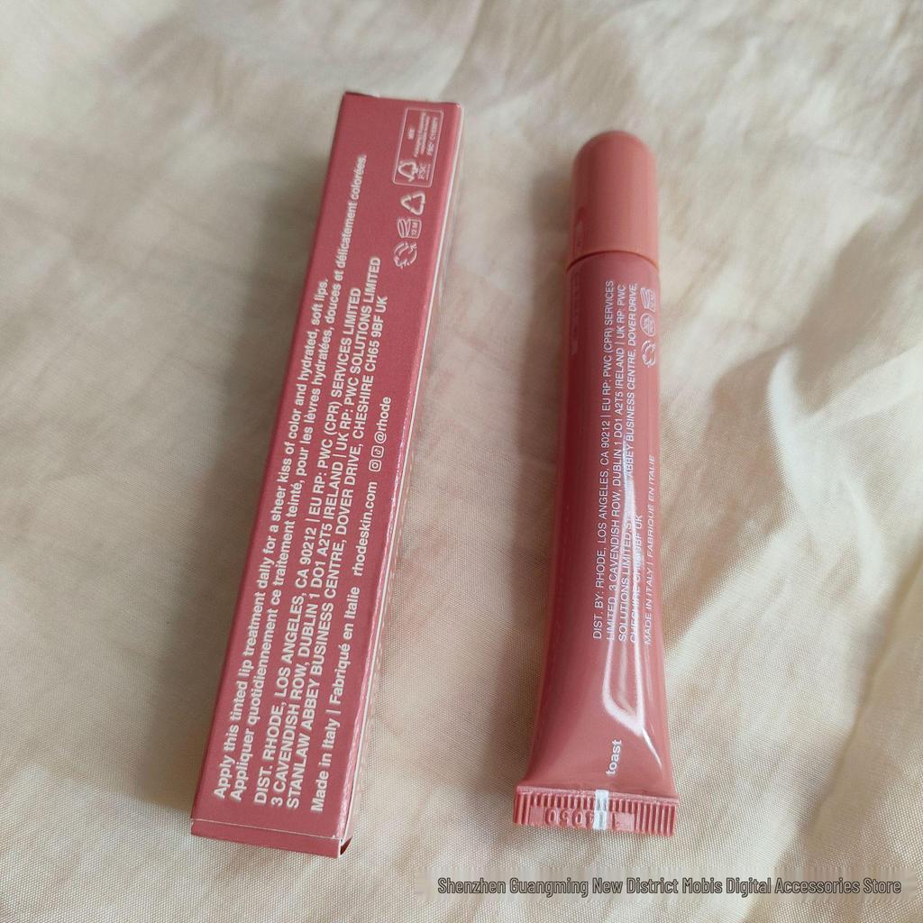 Baume à lèvres teinté Rhodee: Gloss à lèvres hydratant & Rouge à lèvres dans les teintes Ribbon/Toast/Watermelon