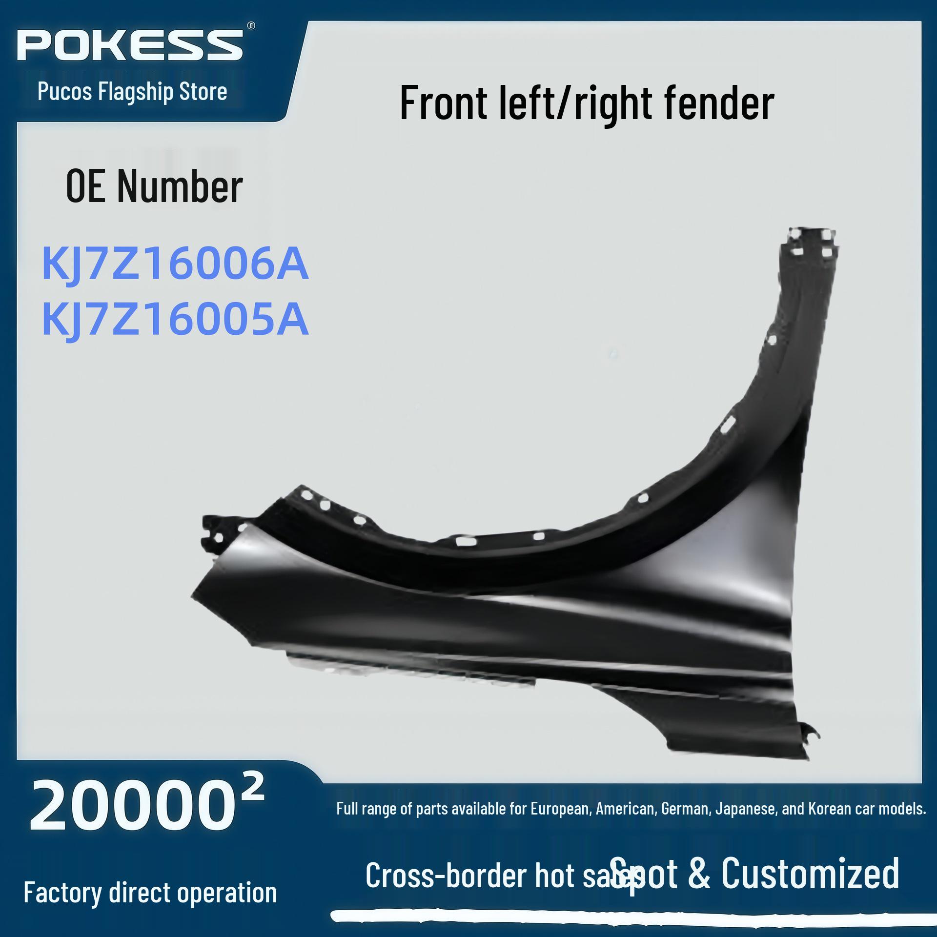 

KJ7Z16006A Front Fender Auto Parts for Ford Lincoln 18 - Left/Right Fender Front Left