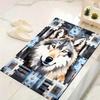 Natvie Wolf Carpet Rug for Living Room Bedroom Home Sofa Decoration,Kids play Non-slip Floor Mat