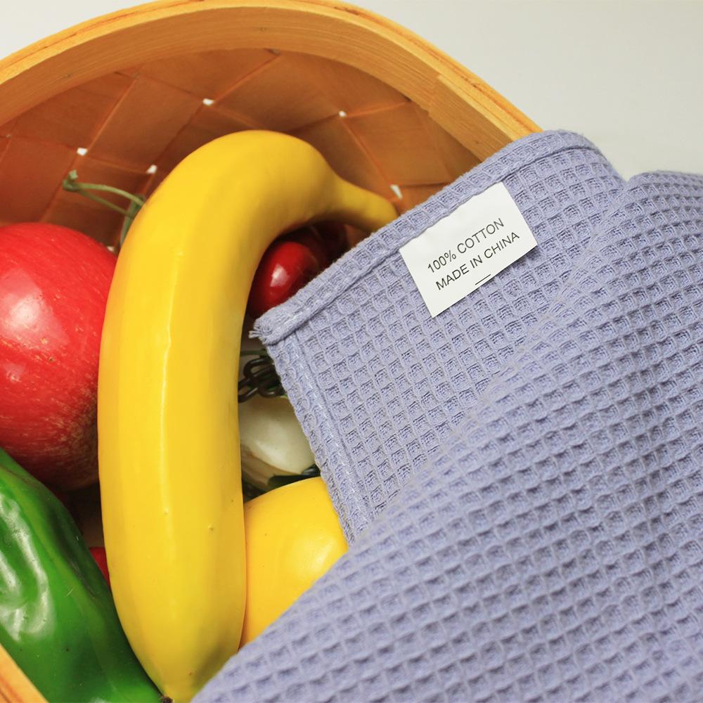 WML066 Custom Extra Thick 100% Cotton Waffle Weave Multi-purpose Kitchen Tea Towels for Teacup Cleaning Table Napkins