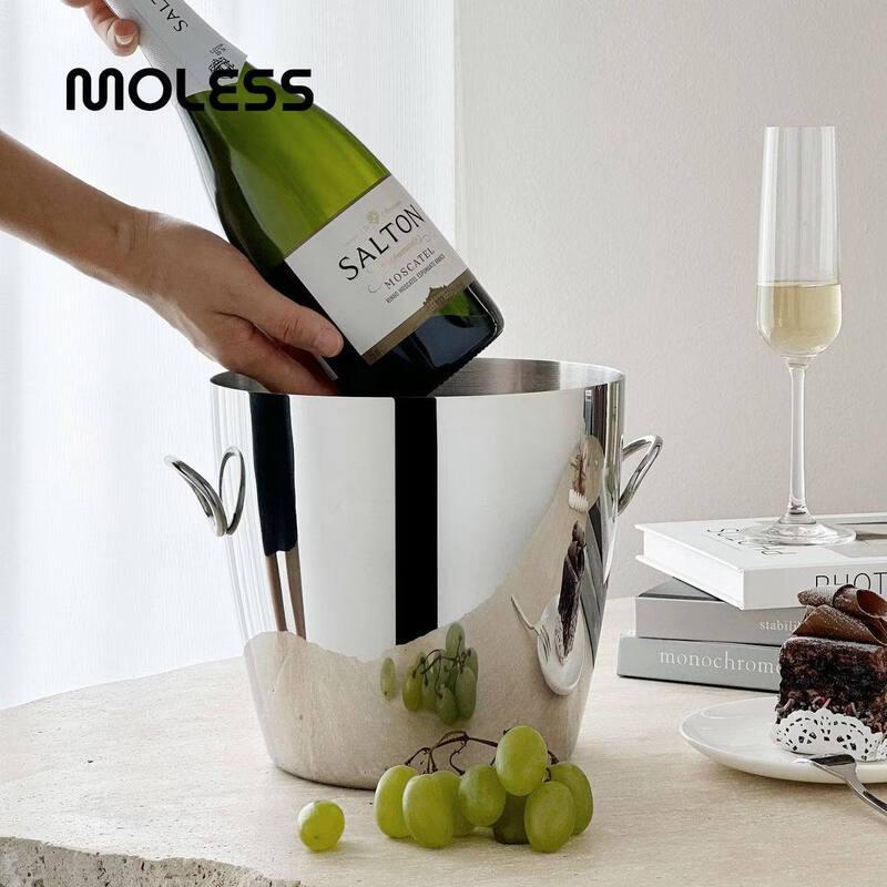 ZISIZ Stainless Steel Wine Ice Bucket
