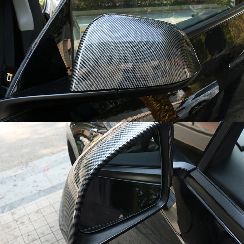 Nou 1 Pereche Capac Oglindă Laterală Ușă Mașină ABS Capac Oglindă Retrovizoare Adeziv Pentru Tesla Model 3 Model Y 2021-2024 Accesorii Auto Exterior