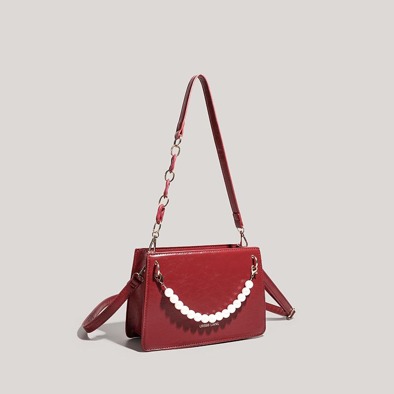 Premium small bag women's bag new bridesmaid bag portable messenger bag red wedding and bride bag