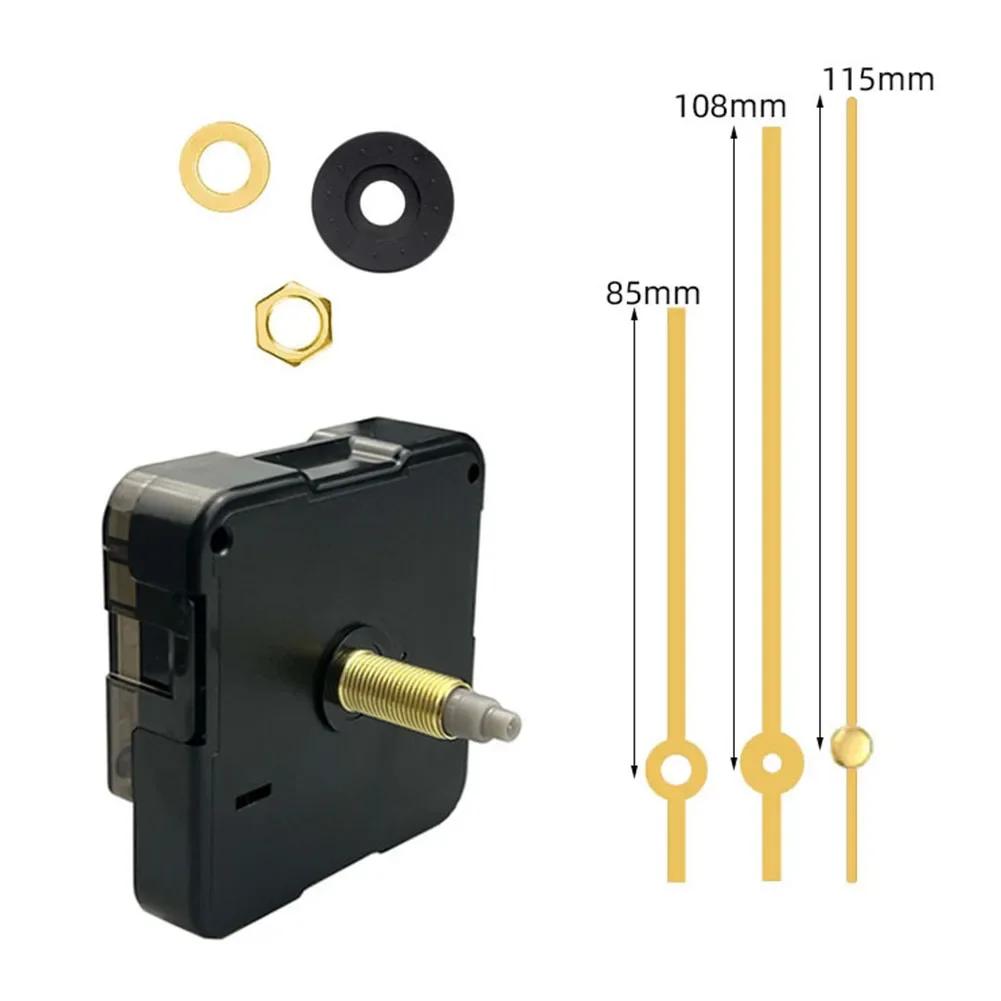 Long Thread Wall Clock Movement Silent Clock Movement DIY Repair Parts Kit Quartz-Clock Movement Mechanism Replace Motor DIY Kit