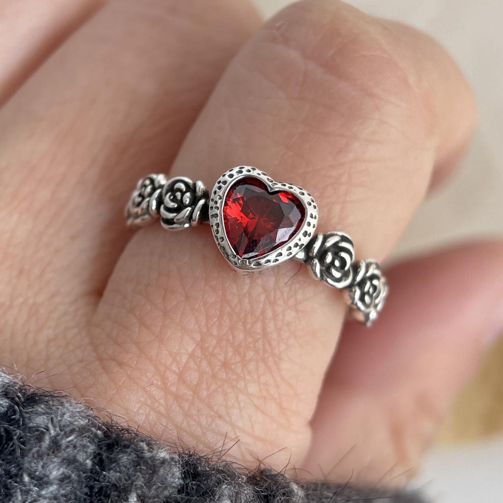Xiaomi 925 Sterling Silver Rings for Women Couple Minimalist Handmade Vintage Blue Stone CZ Ring Party Jewelry Gift Prevent Allergy