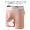 Men's Cotton Mid-Waist Breathable Briefs with Gun Egg Separation, Available in All Seasons.