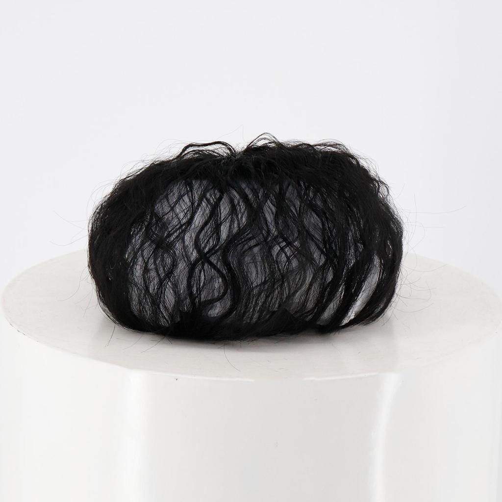 XINRAN Synthetic Women Short Hair Extensions Fake Hair Natural Clip In Head Cover White Hair High Temperature Hair Extensions Daily Wear