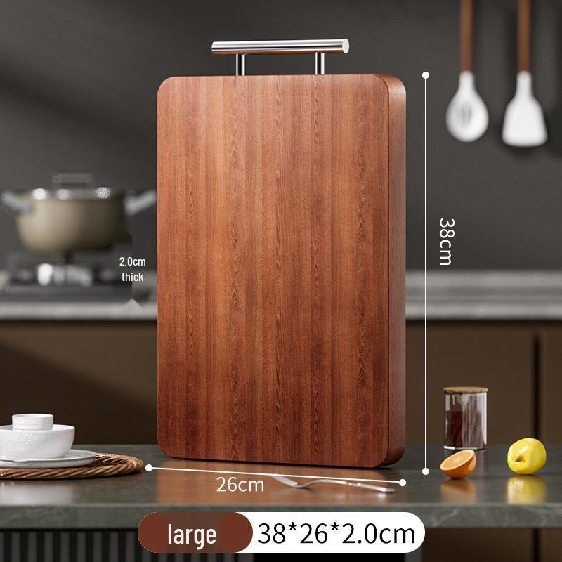 Mildew-Proof Wenge Wood Double-Sided Cutting Board - Food-Grade Solid Wood Chopping Board for Kitchen