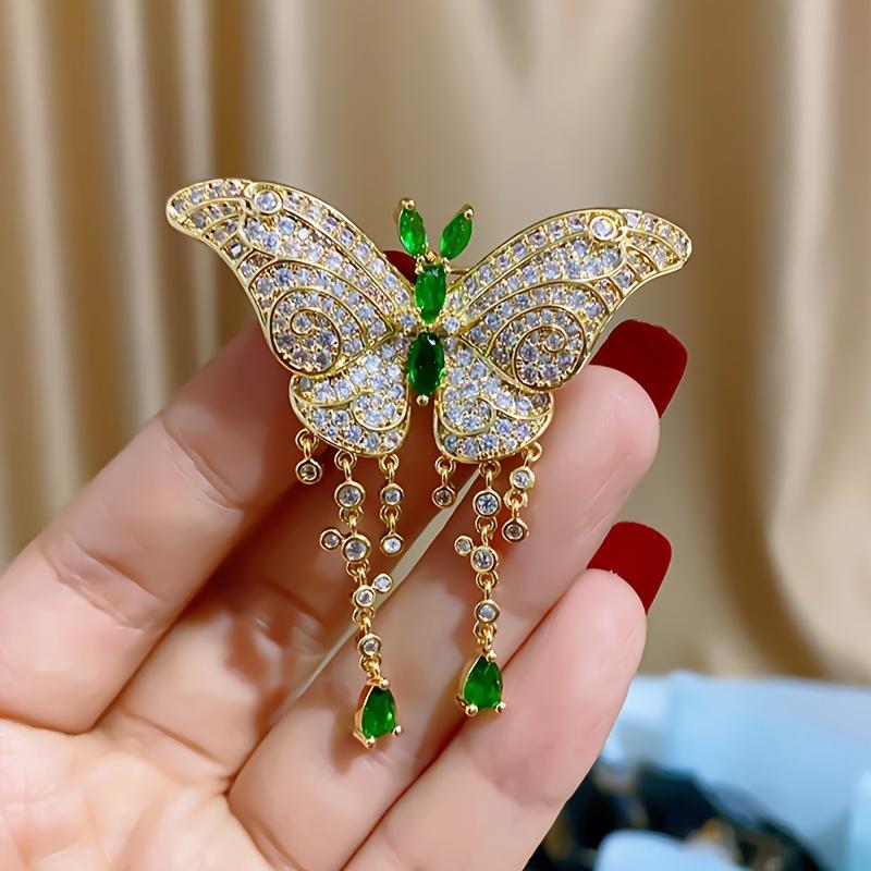 Elegant Butterfly Brooch - Exquisite Accessory for Women, Elevate Banquet and Dress Suit Outfits with Classic Elegance, Novelty Jewelry Piece