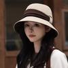 Autumn and winter new versatile face-enhancing small chic fisherman hat, elegant and elegant large head bowl hat
