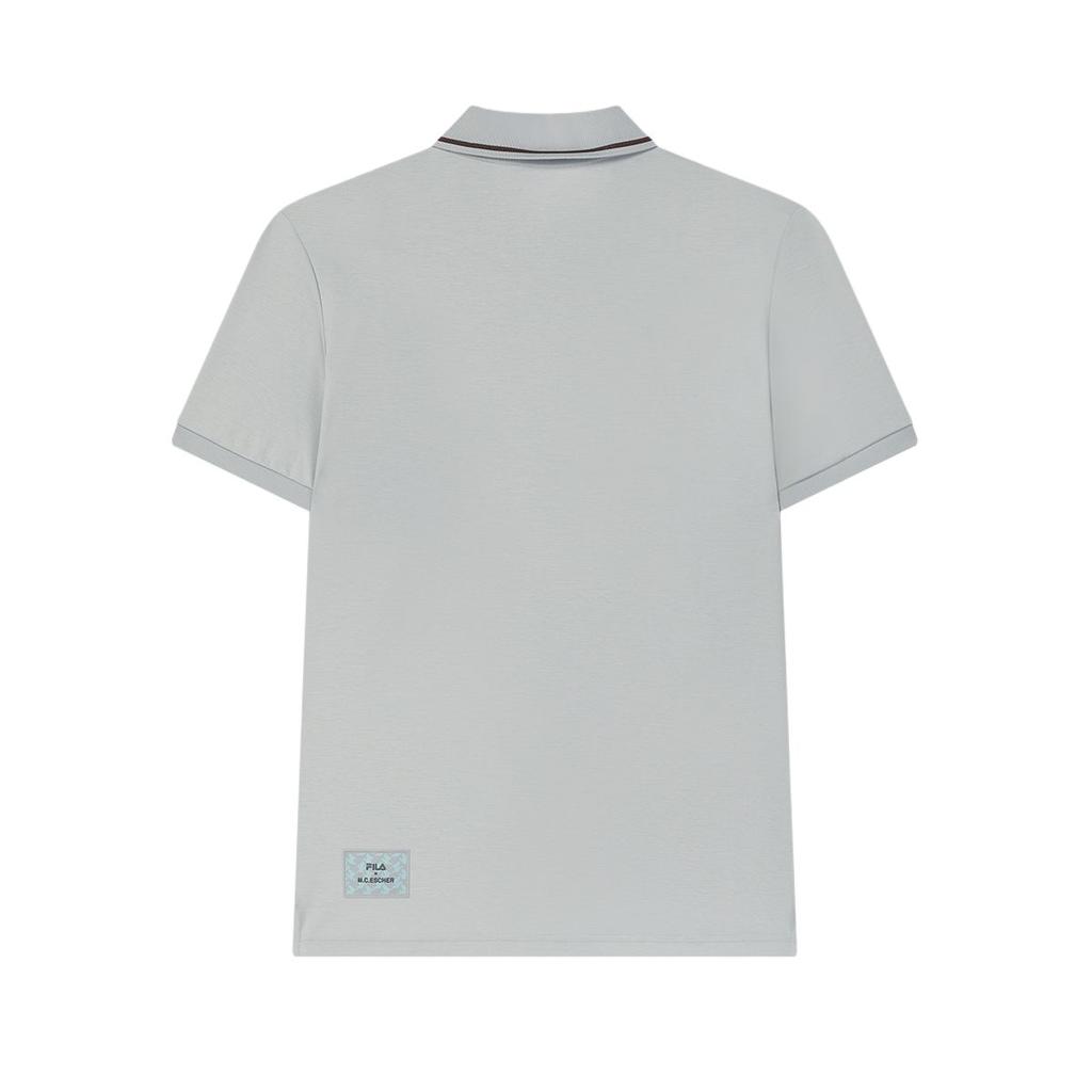New FILA X M.C.ESCHER Polo Shirt Men's Wumeng Gray GY F11M538118F-GY