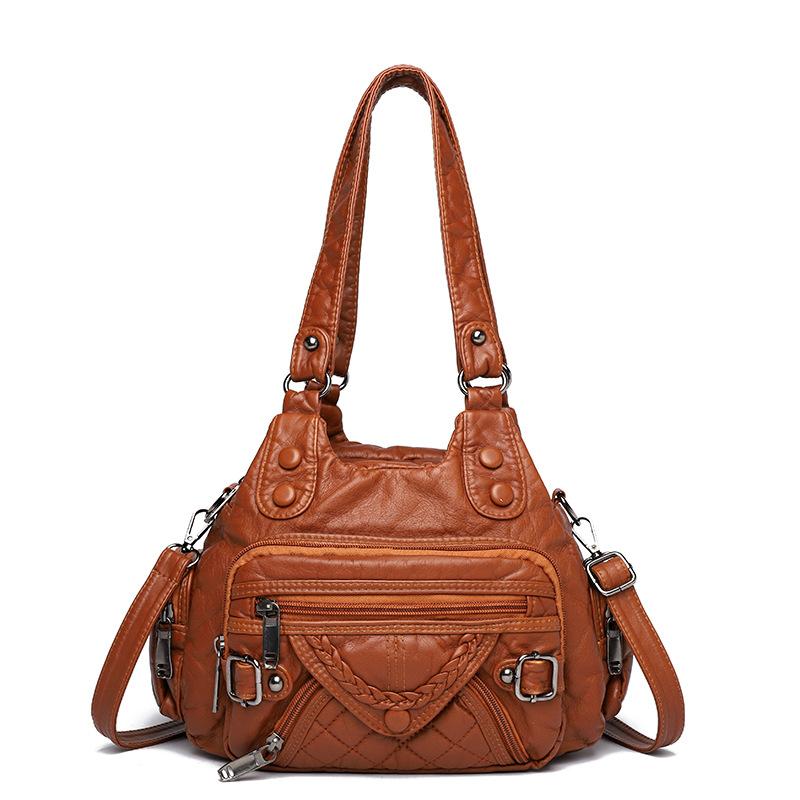 

Модная и вместительная ретро-сумка через плечо для женщин коричневый