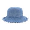 NEW ERA Bucket Hat Cut Off Handwritten Metal Logo Washed Denim M/L Bucket-01